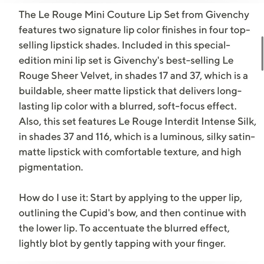 💋 Givenchy Le Rouge Mini Couture Lipstick Collection - RARE FIND - Picture 8 of 10